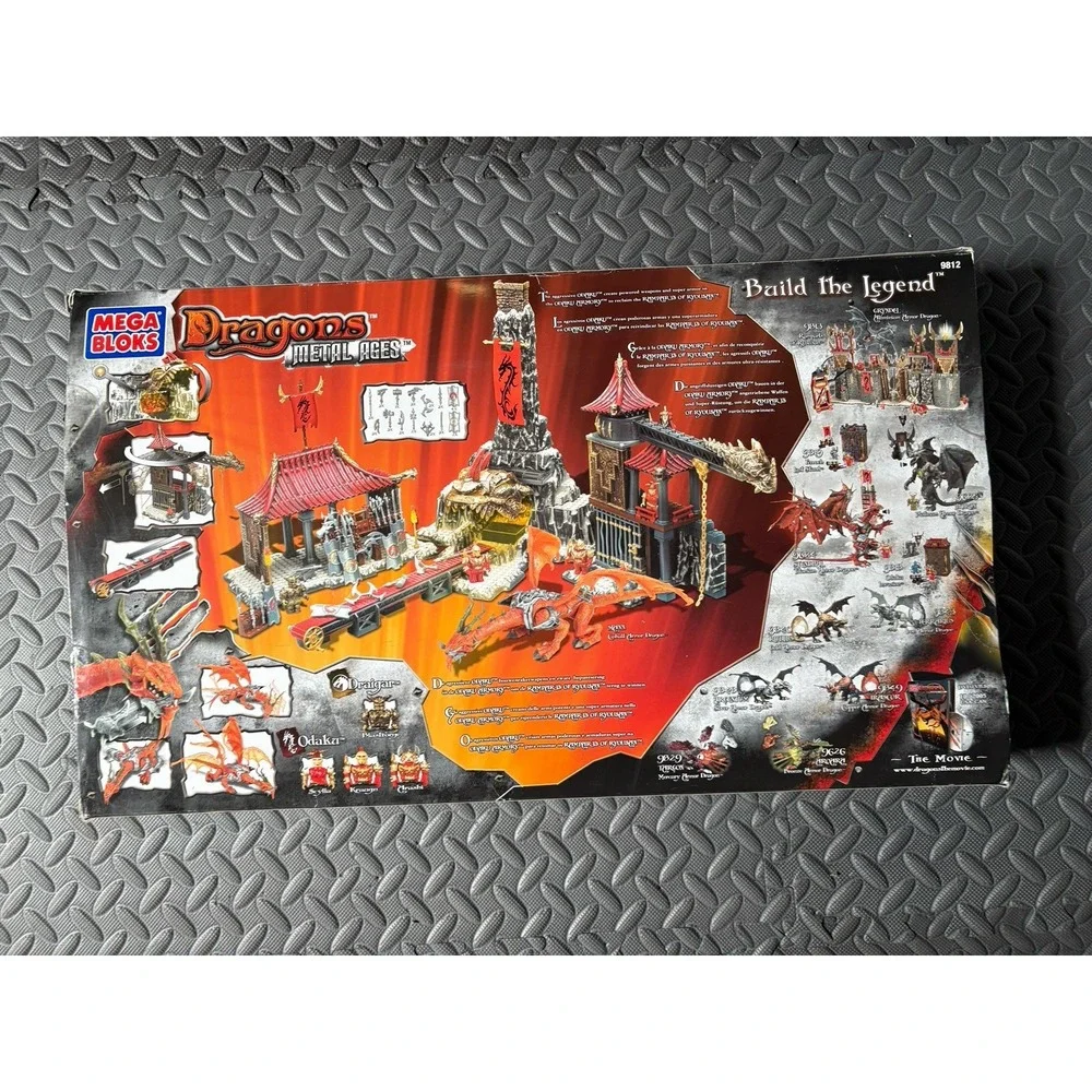 Mega Bloks 9812 Dragons Metal Ages: Odaku Armory used missing parts